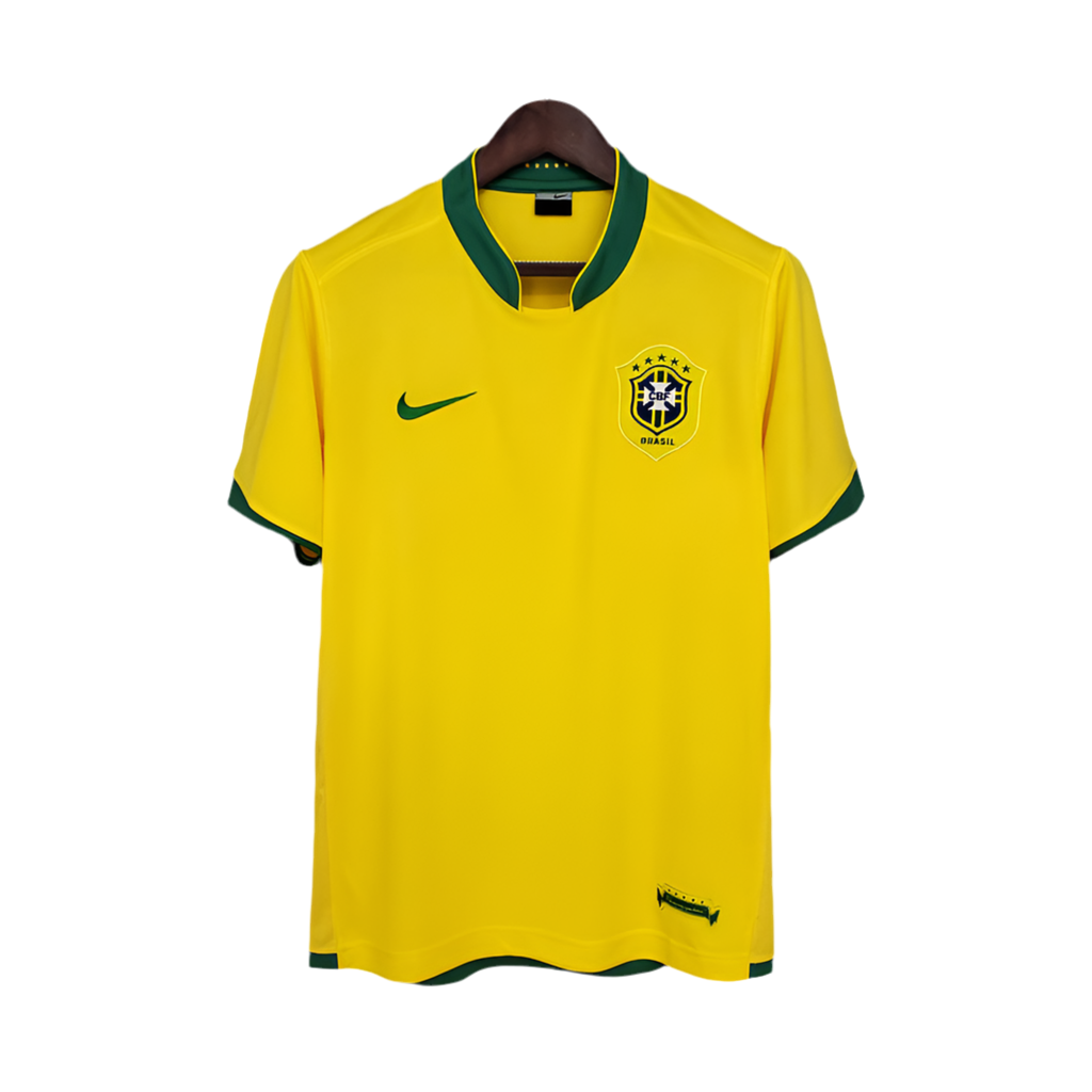 Camisa Seleção Brasileira Retrô 2006 Amarela -