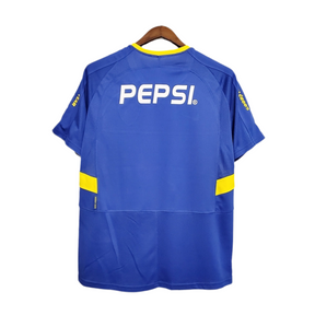 Camisa Boca Juniors Retrô 03/04 Azul e Amarela