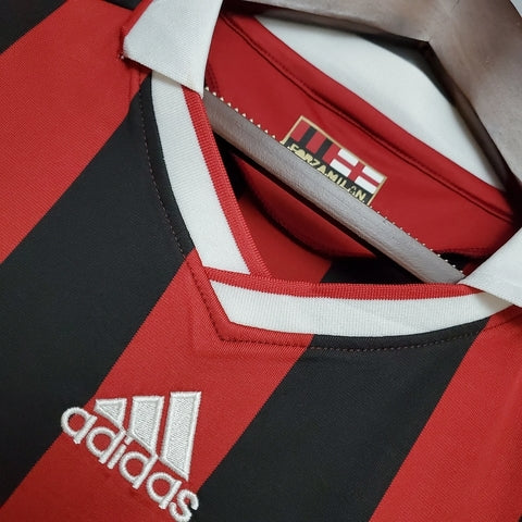 Camisa AC Milan Retrô 09/10 - Vermelha e Preta