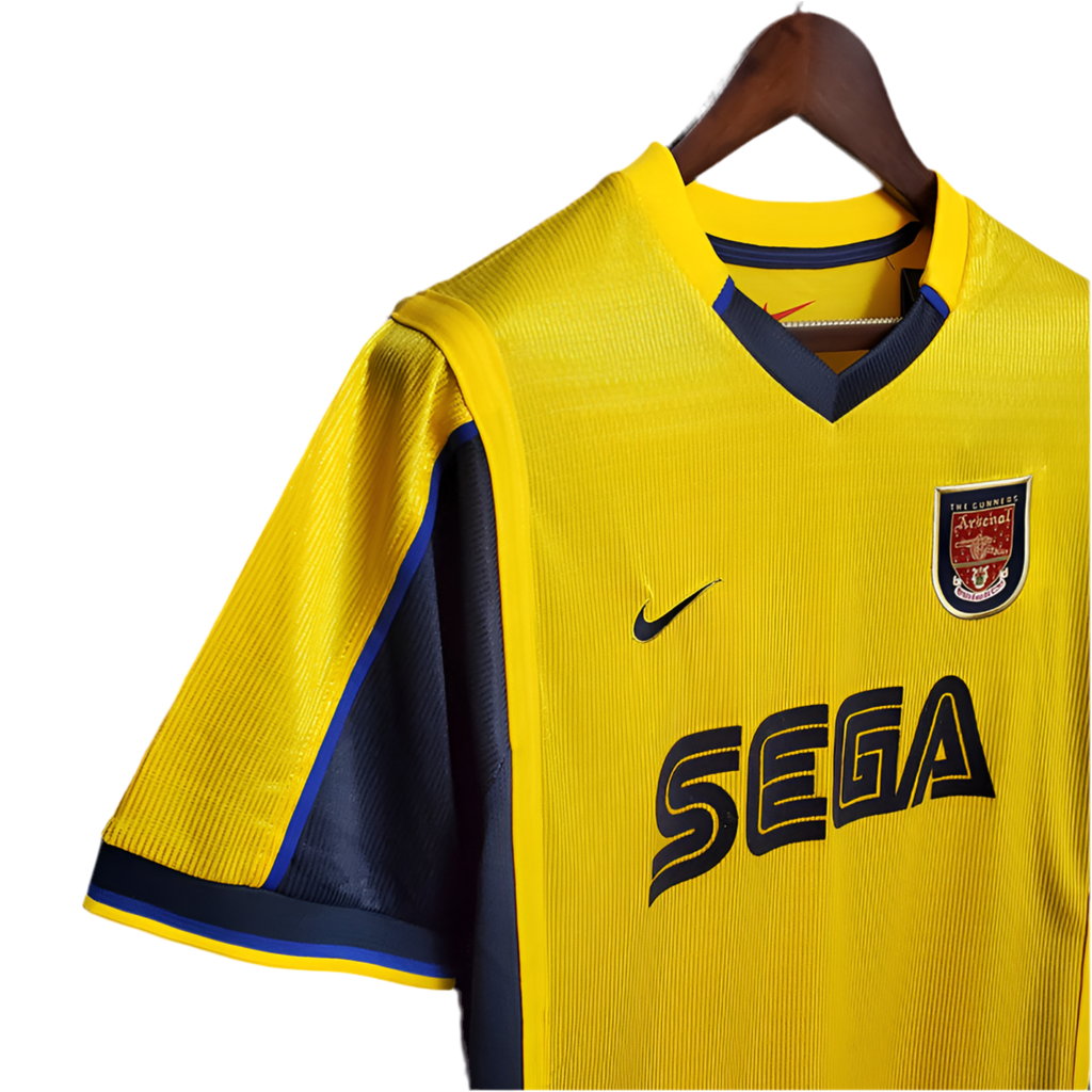 Camisa Arsenal Retrô 1999/2000 - Amarela