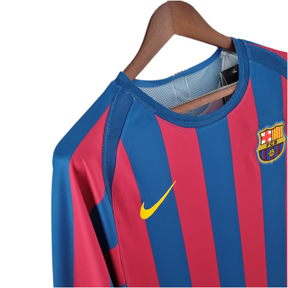 Camisa Manga Longa Barcelona 05/06 - Grená