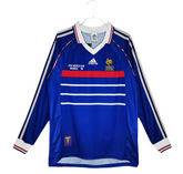 Camisa Manga Longa Seleção França 1998 - Azul