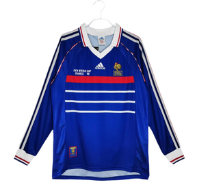 Camisa Manga Longa Seleção França 1998 - Azul