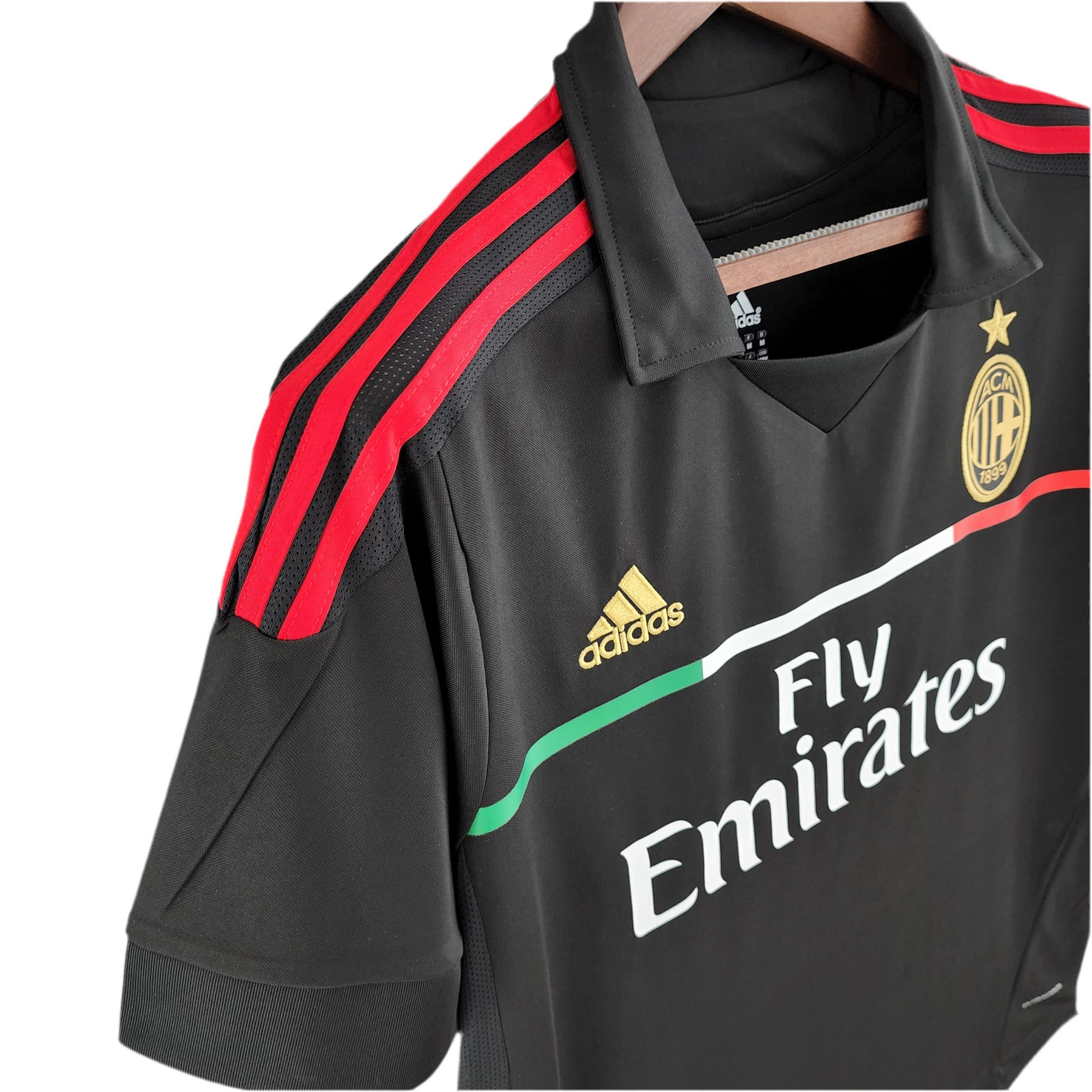 Camisa AC Milan Retrô III 11/12 - Preta