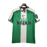 Camisa Nigéria Retrô 1996 Verde e Branca -