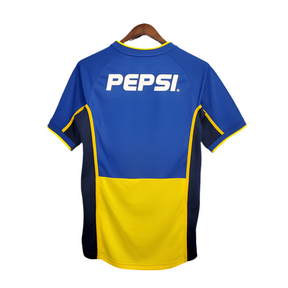 Camisa Boca Juniors Retrô 2002 Azul e Amarela -