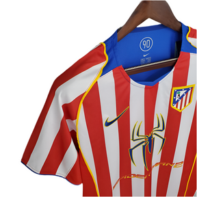 Camisa Atlético de Madrid Retrô 2004/2005 - Vermelha e Branca