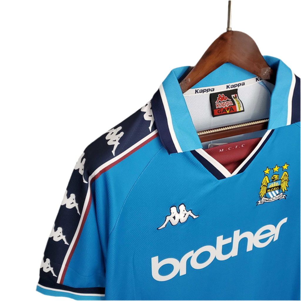 Camisa Manchester City Retrô 1997/1998 - Azul