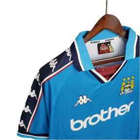 Camisa Manchester City Retrô 1997/1998 - Azul