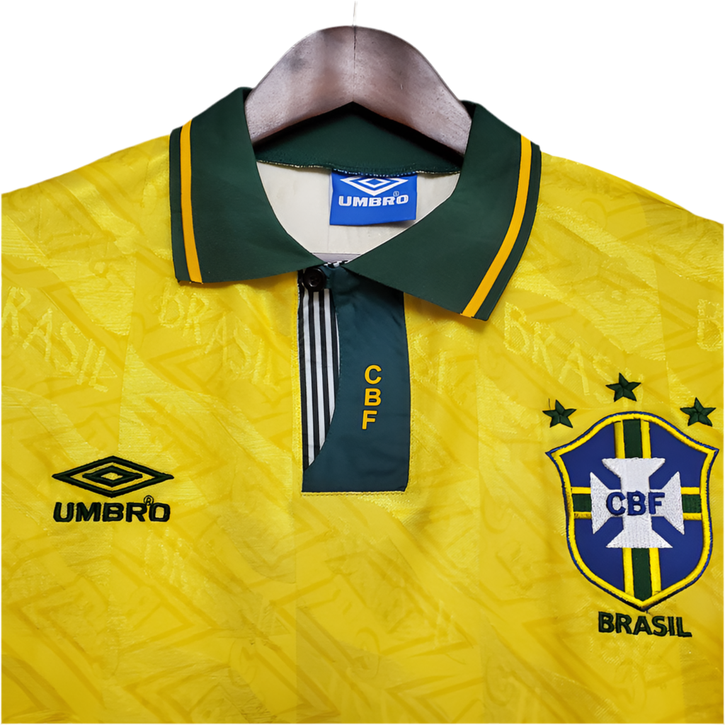 Camisa Seleção Brasileira Retrô 1991/1993 Amarela -