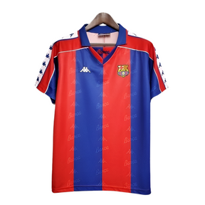 Camisa Barcelona Retrô 1992/1995 - Azul e Vermelha