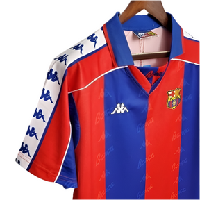 Camisa Barcelona Retrô 1992/1995 - Azul e Vermelha