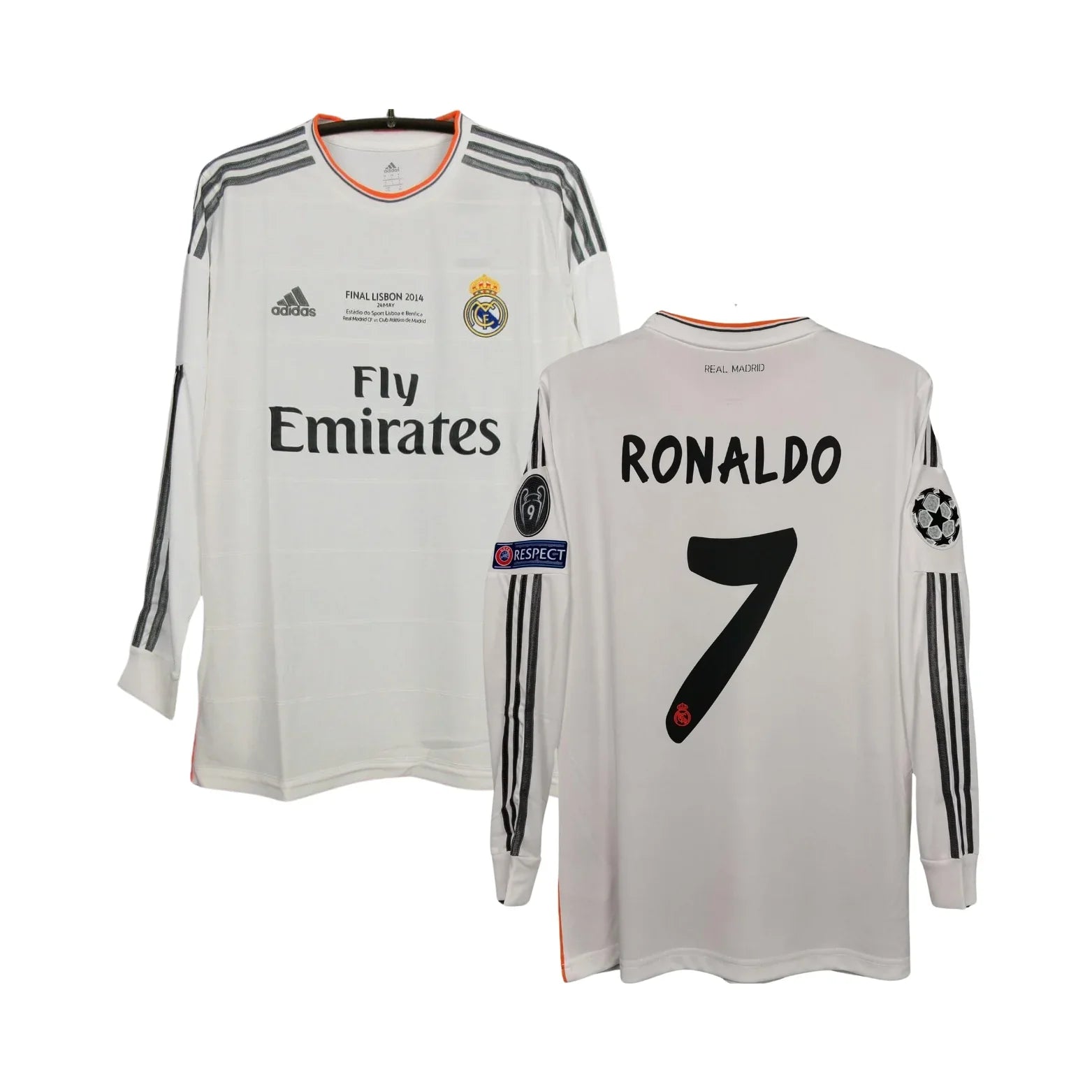 Camisa Manga Longa Real Madrid 13/14 - Final da Liga dos Campeões - Ronaldo #7