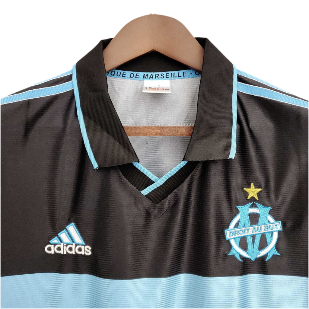 Camisa Marseille Retrô 1999/2000 Preta -