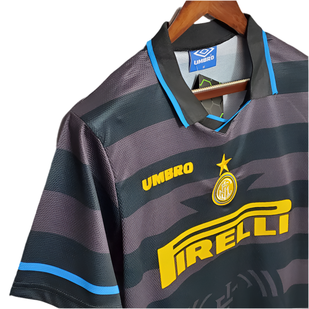 Camisa Inter de Milão Retrô 1997/1998 - Cinza