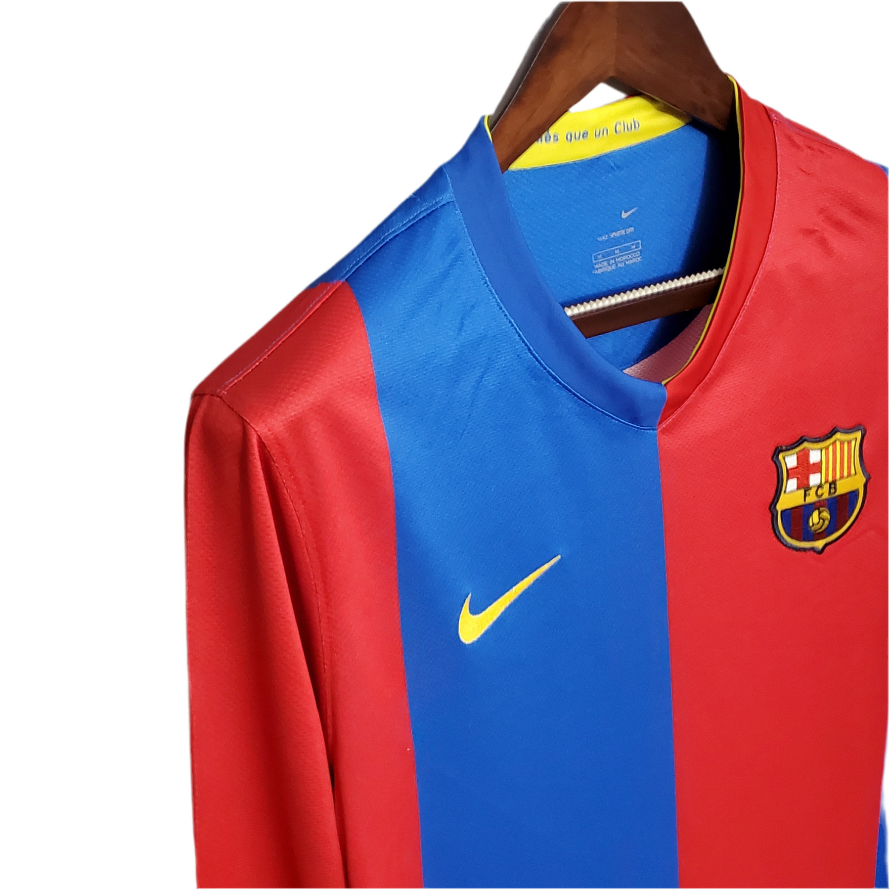 Camisa Manga Longa Barcelona 06/07 - Grená