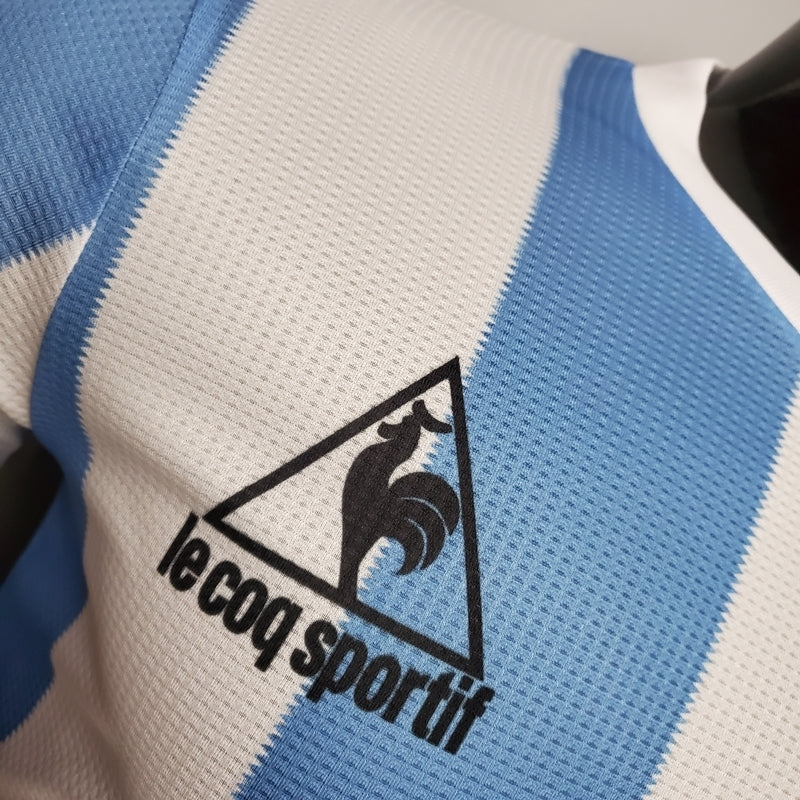 Camisa Argentina Retrô 1986 - Azul e Branca