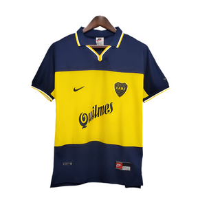 Camisa Boca Juniors Retrô 1999 Azul e Amarela -