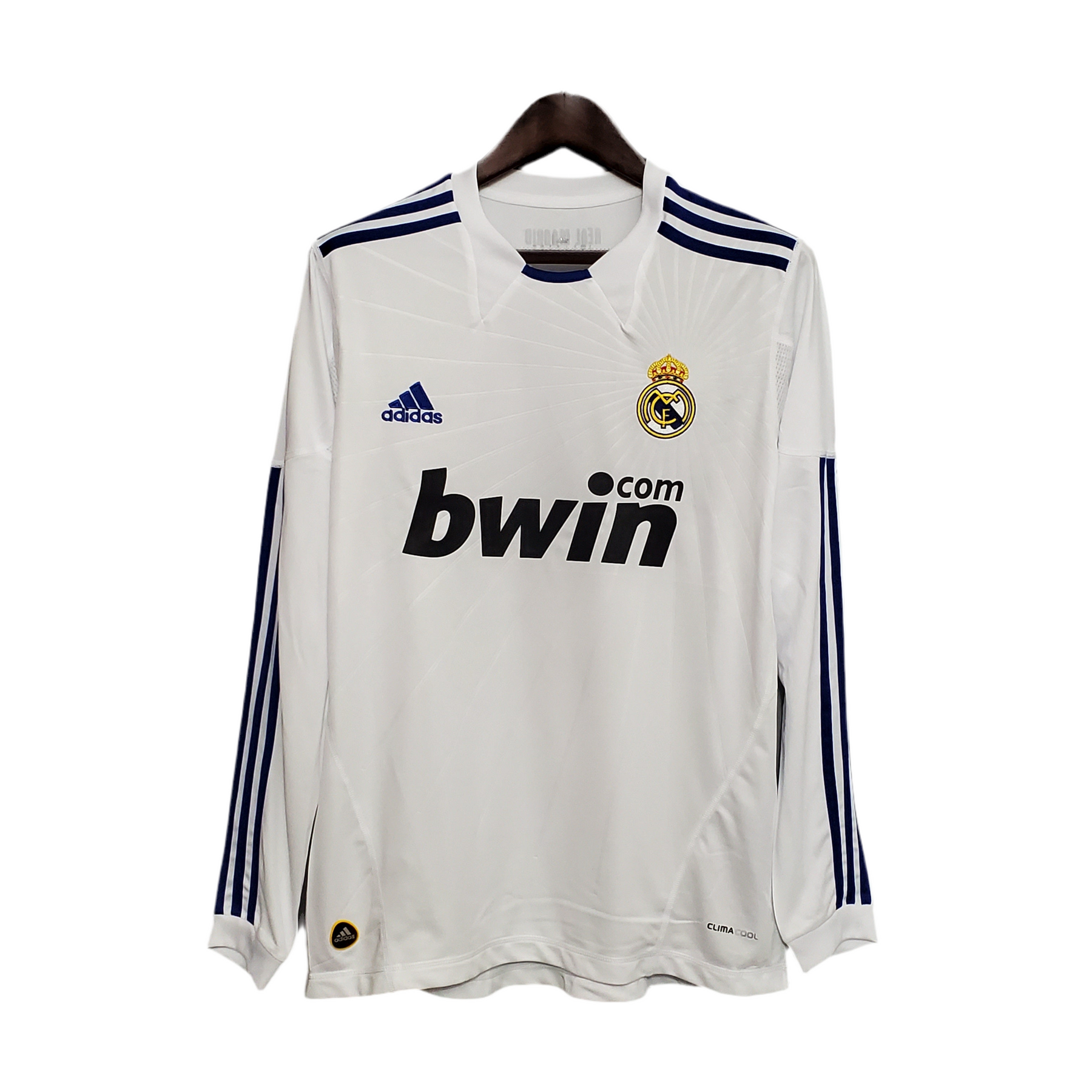 Camisa Manga Longa Real Madrid 10/11 - Branco