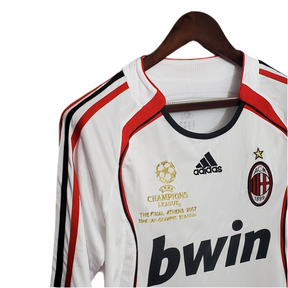 Camisa Manga Longa AC Milan Champions League 06/07 - Branco