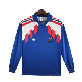 Camisa Manga Longa Seleção França 88/90 - Azul