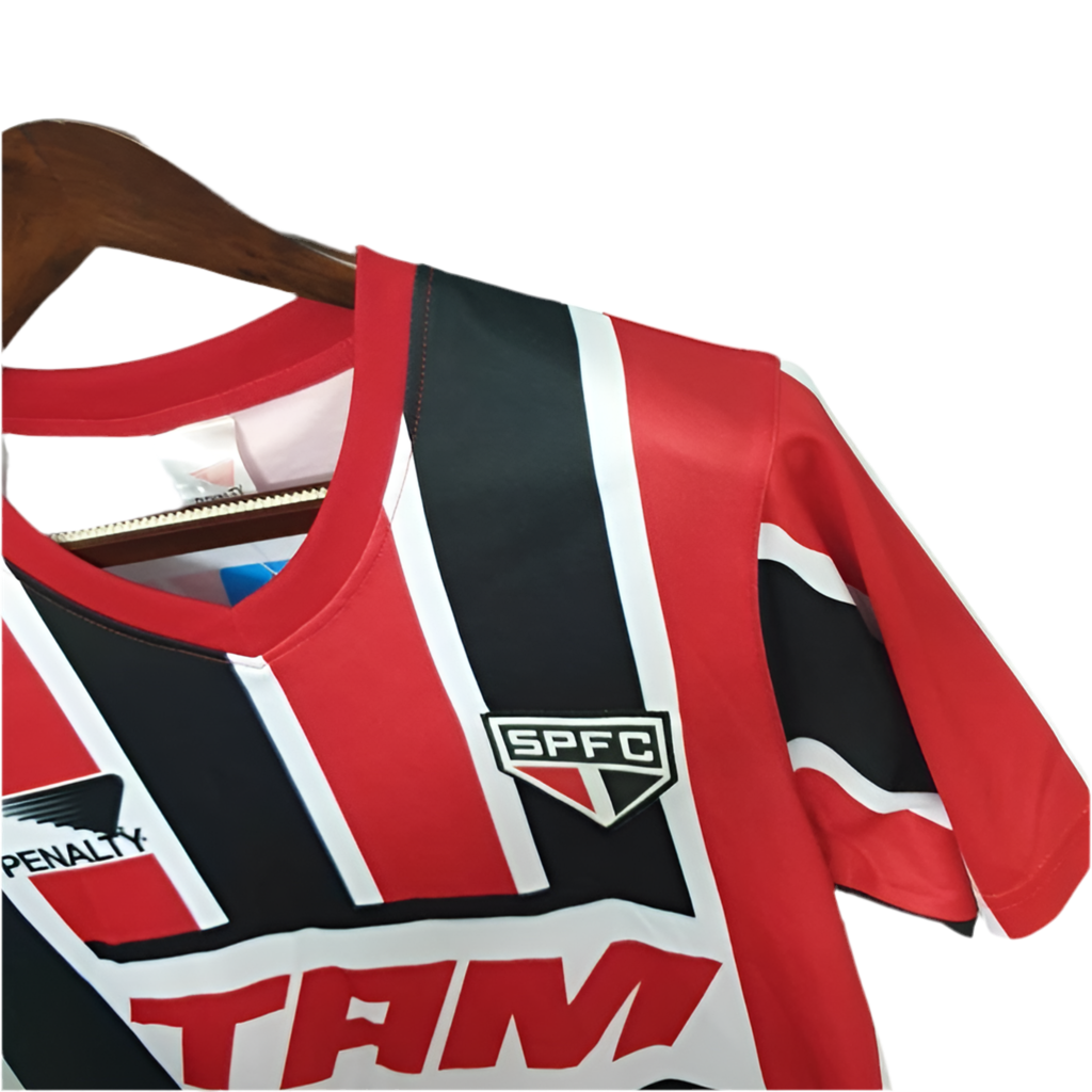 Camisa São Paulo Retrô 1993 Vermelha e Preta - Penalty