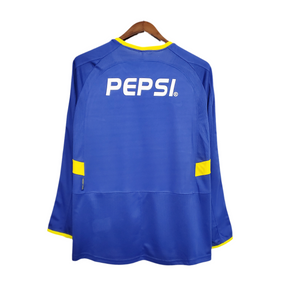 Camisa Manga Longa Boca Juniors 03/04 - Azul e Amarelo