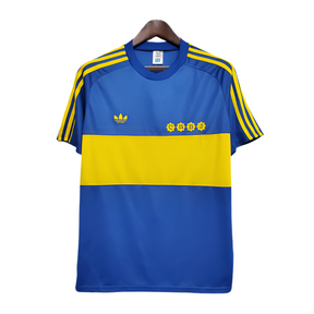 Camisa Boca Juniors Retrô 1981 Azul e Amarela -