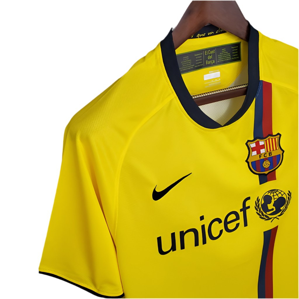 Camisa Barcelona Retrô 2008/2009 - Amarela