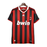 Camisa AC Milan Retrô 09/10 - Vermelha e Preta