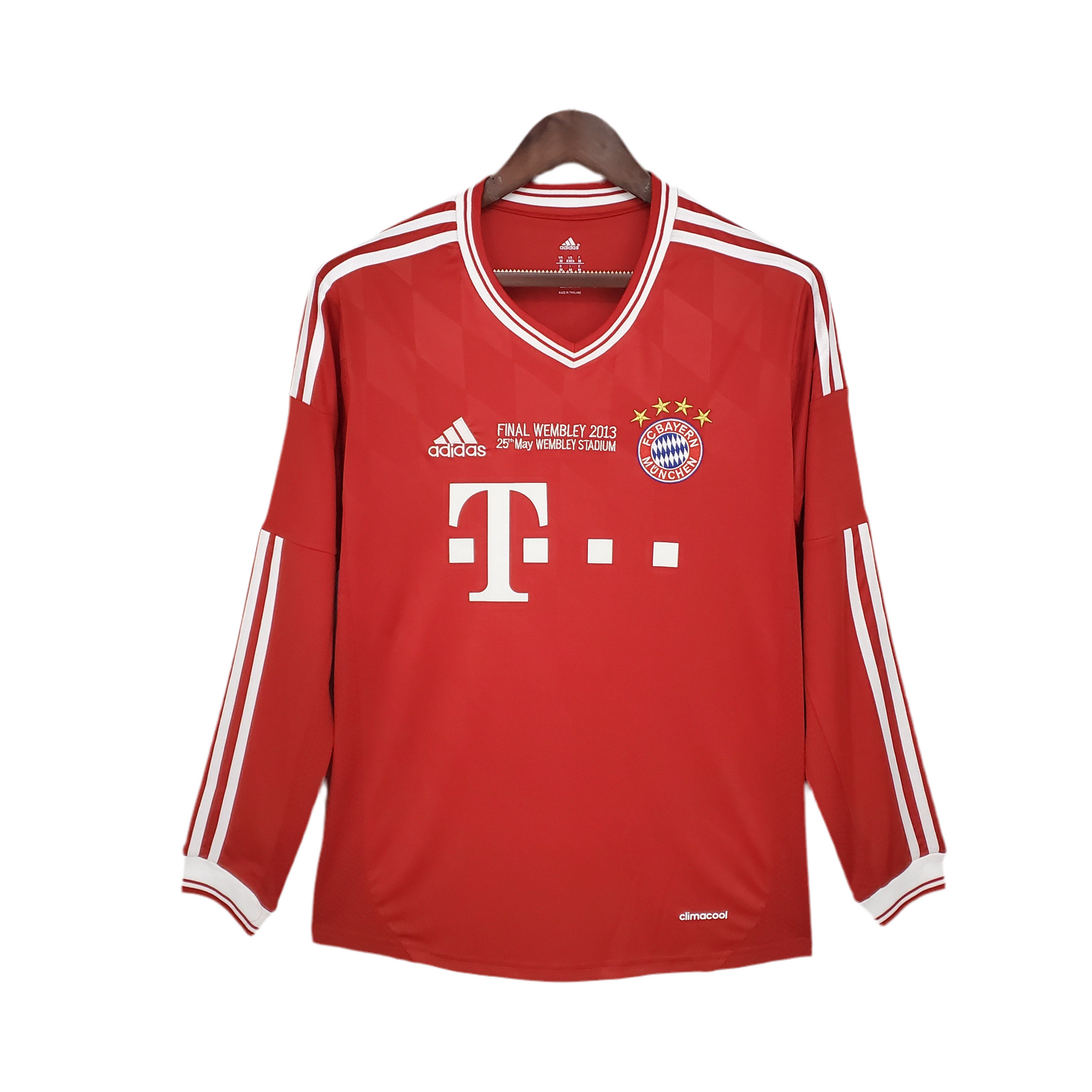 Camisa Manga Longa Bayern de Munique Champions League 2013/14 - Vermelha