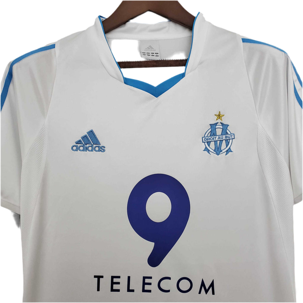 Camisa Marseille Retrô 2002/2003 Branca -