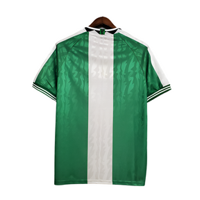 Camisa Nigéria Retrô 1996 Verde e Branca -