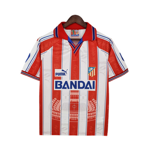 Camisa Atlético de Madrid Retrô 1996/1997 Branca e Vermelha -