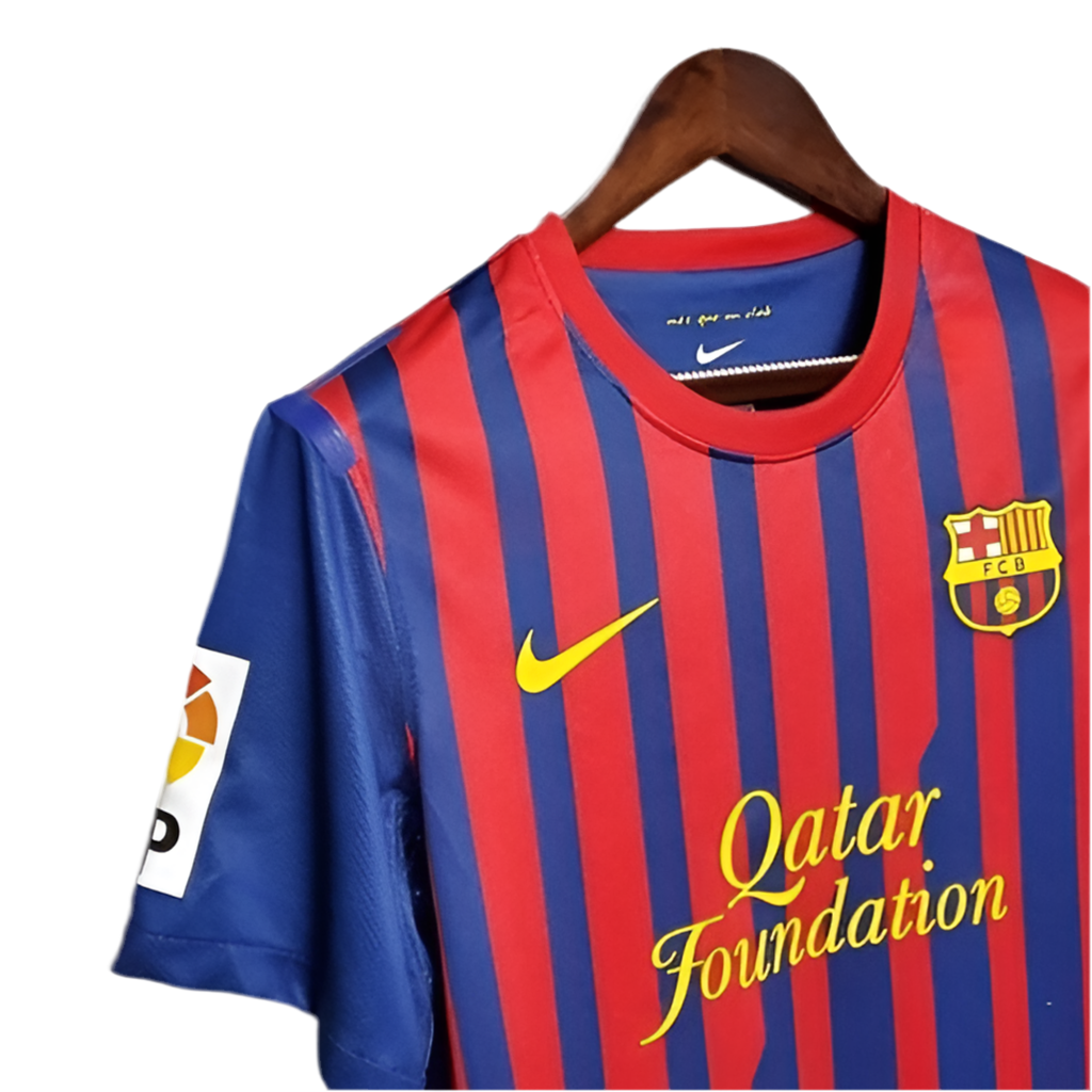 Camisa Barcelona Retrô 2011/2012 - Azul e Grená