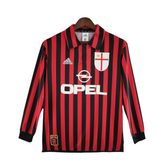 Camisa Manga Longa AC Milan 1999/2000 - Preto e Vermelho