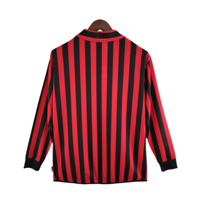 Camisa Manga Longa AC Milan 1999/2000 - Preto e Vermelho