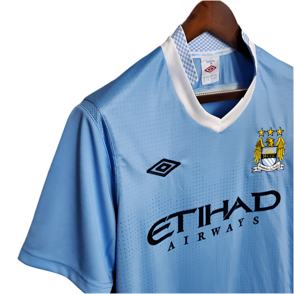 Camisa Manchester City Retrô 2011/2012 - Azul