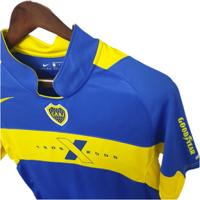 Camisa Boca Juniors Retrô 2005 Azul e Amarela -