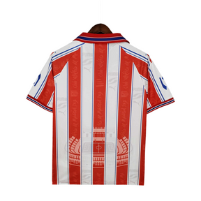 Camisa Atlético de Madrid Retrô 1996/1997 Branca e Vermelha -