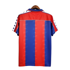 Camisa Barcelona Retrô 1992/1995 - Azul e Vermelha