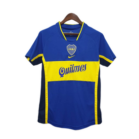 Camisa Boca Juniors Retrô 2001 Azul e Amarela -