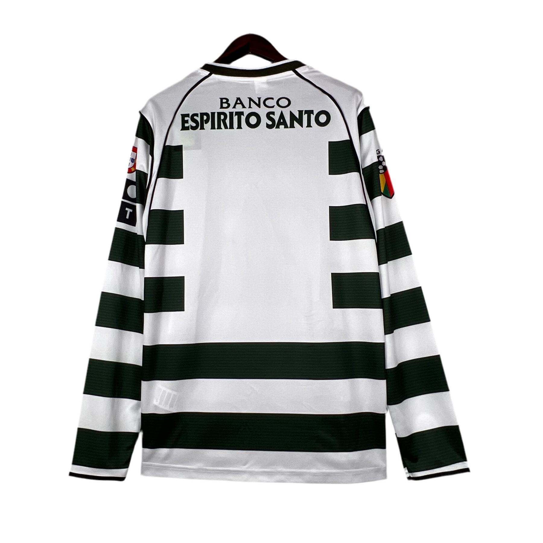 Camisa Manga Longa Retro Sporting I 2002/2003 - Verde e Branco