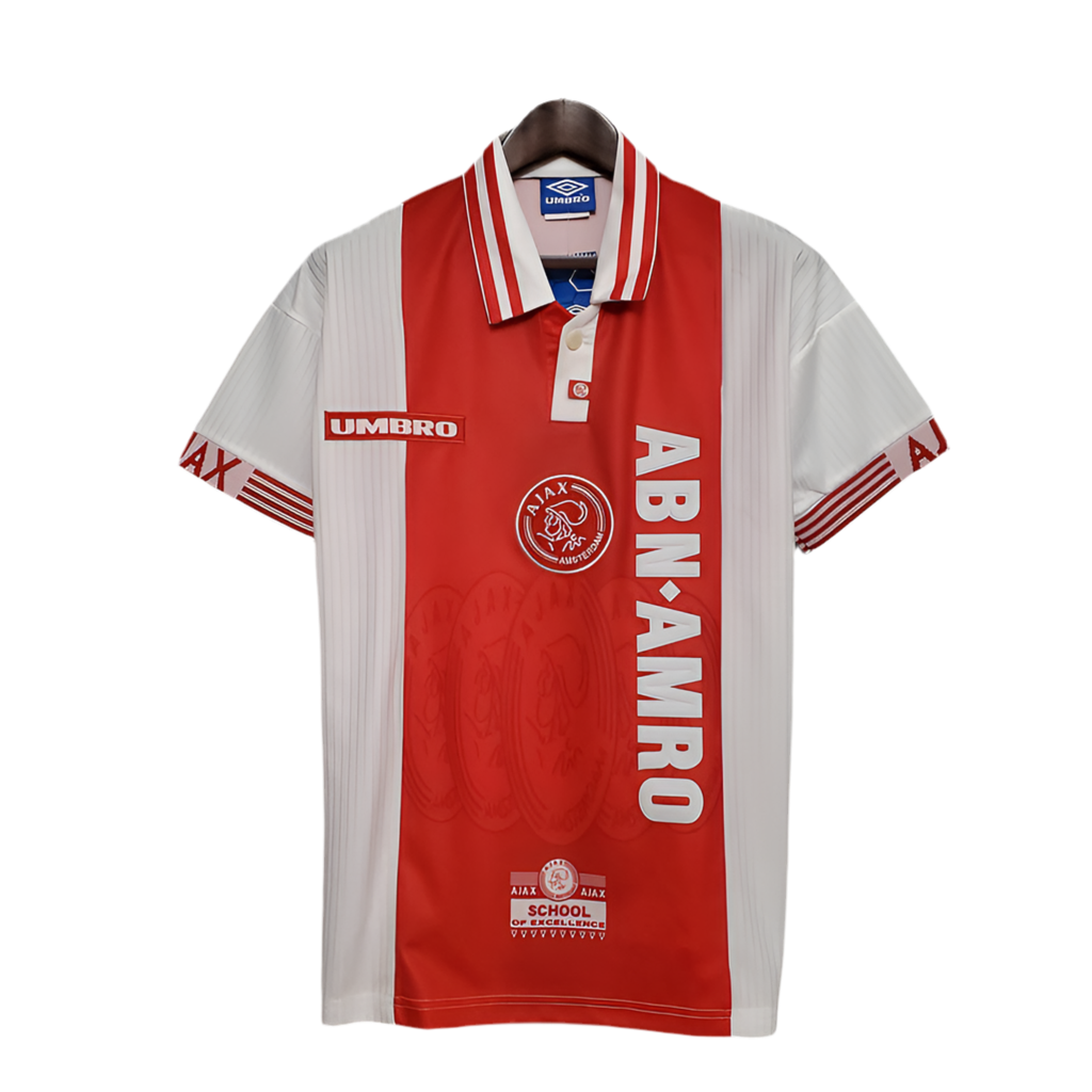 Camisa Ajax Retrô 1997/1998 - Vermelha e Branca