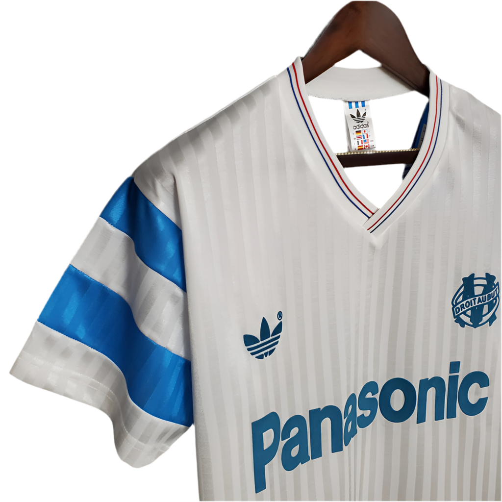 Camisa Marseille Retrô 1990 Branca -