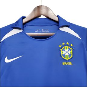 Camisa Seleção Brasileira Retrô 2002 Azul -