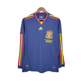 Camisa Manga Longa Seleção Espanha II 2010 - Azul