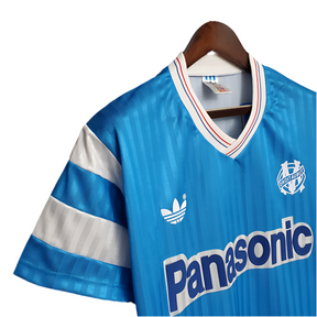 Camisa Marseille Retrô 1990 Azul -