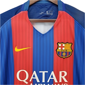 Camisa Barcelona Retrô 2016/2017 Azul e Vermelha -