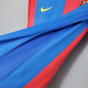 Camisa Manga Longa Barcelona 06/07 - Grená